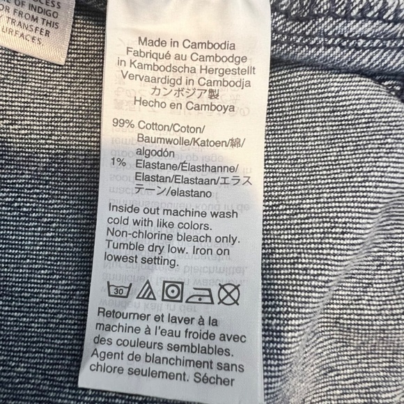 J. Crew button front denim shorts with front patch pockets sz 28 - Picture 9 of 9